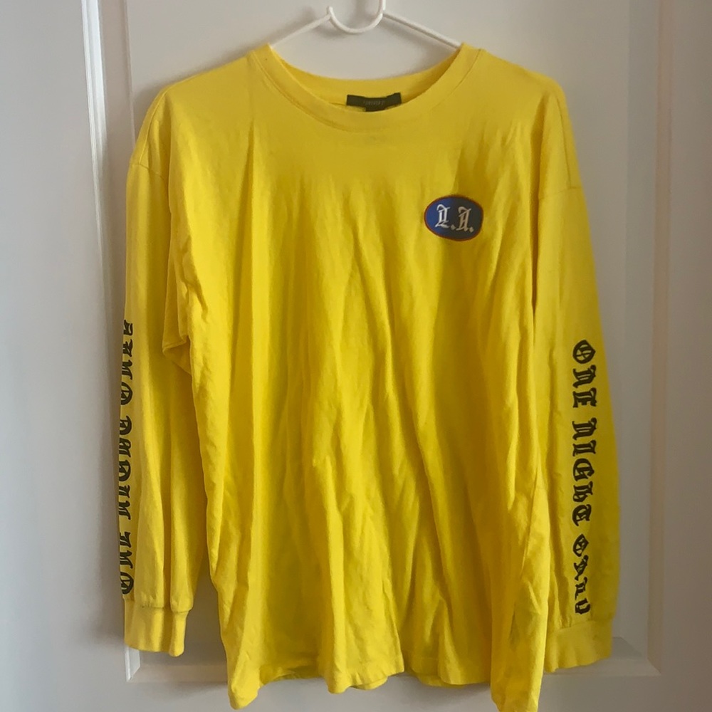 Yellow long sleeve shirt